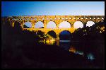 Coucher de soleil sur le Pont-du-Gard